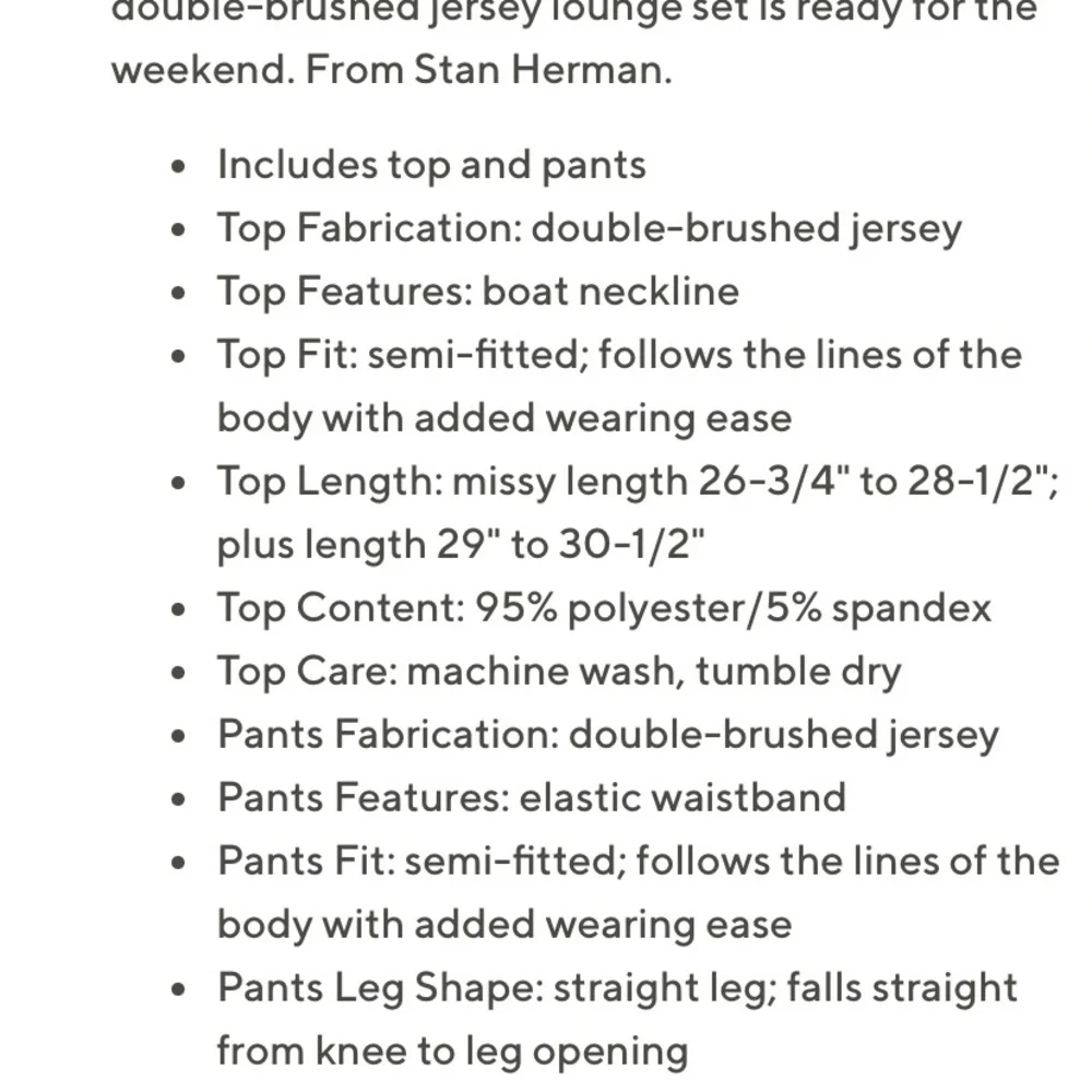 Stan Herman 2-Piece Double Brushed Lounge Set - Sunset - Picture 5 of 5